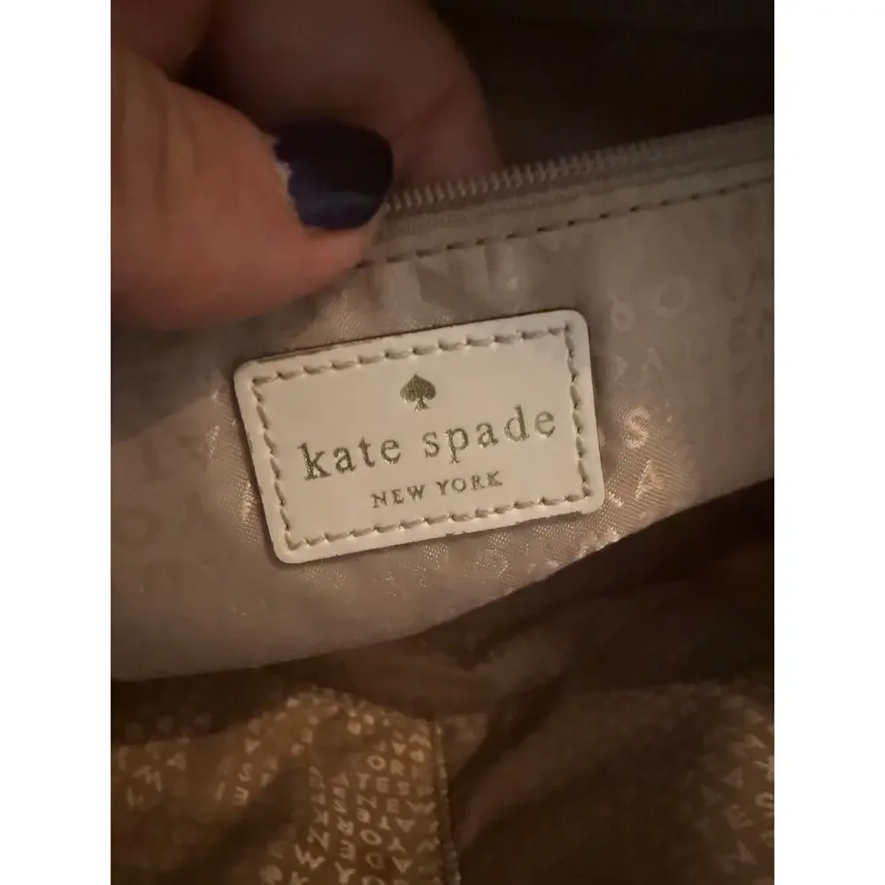Kate Spade Savannah Parliament Square (Cement/Natural Snake) smooth leather bag - Picture 6 of 14